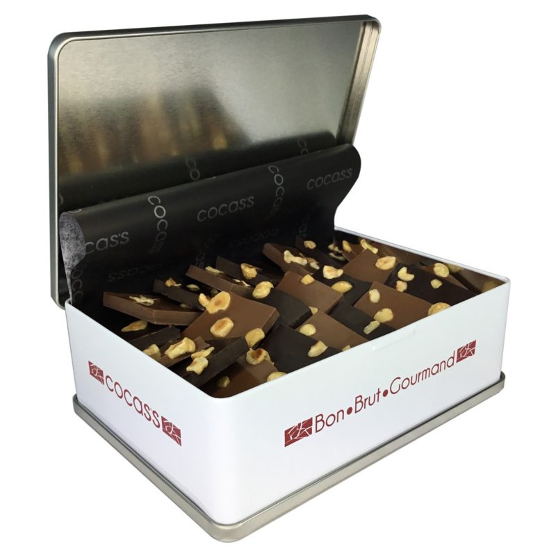 Coffret 700 g Chocolat au lait + noir