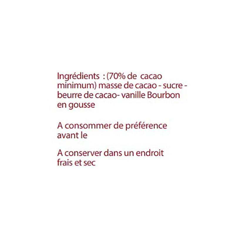 Cocass chocolat noir Guatemala ingrédients