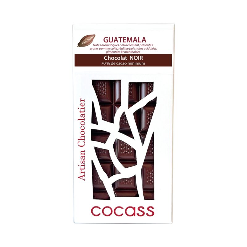 Tablette chocolat noir Guatemala- cacao 70% minimum- 100g