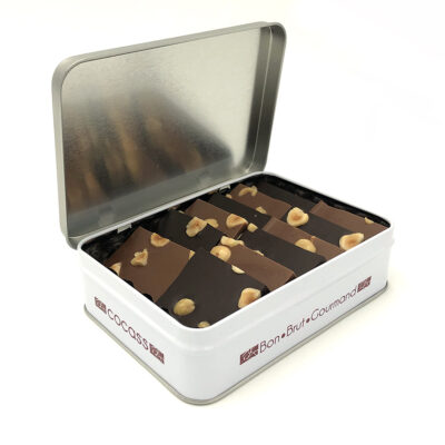 Coffret 100% chocolat “le chocolat dans tous ses états” avec coffret Cocass  de 400g