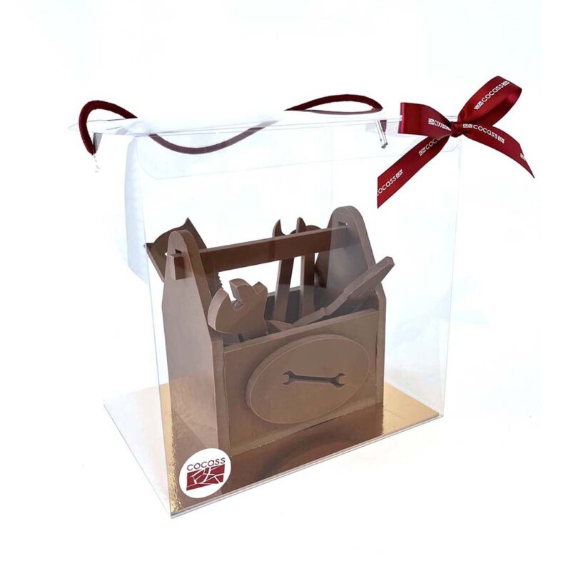 Cocass boite à outils en chocolat avec emballage