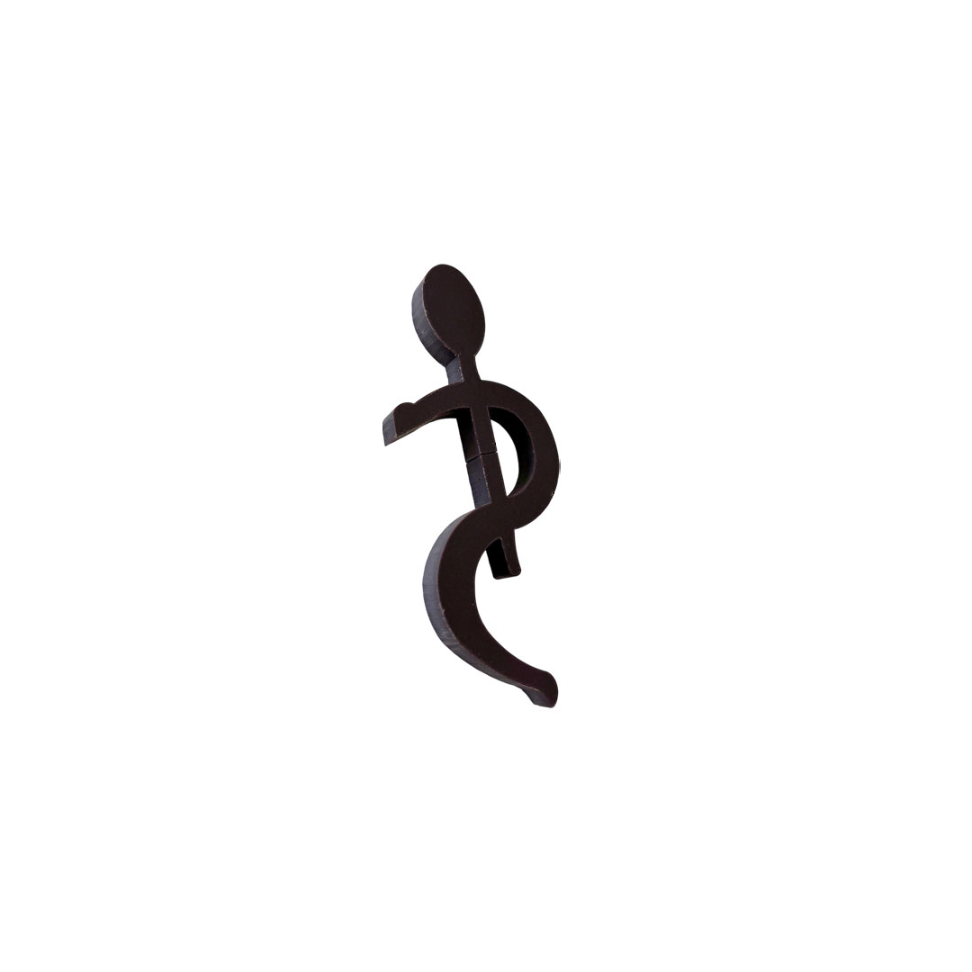 Cocass caducée chocolat noir