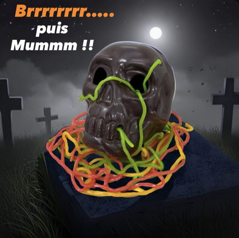 Tête de mort en chocolat Cocass