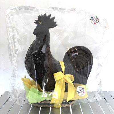 Coq géant 54 cm - 2,1 Kg en chocolat noir