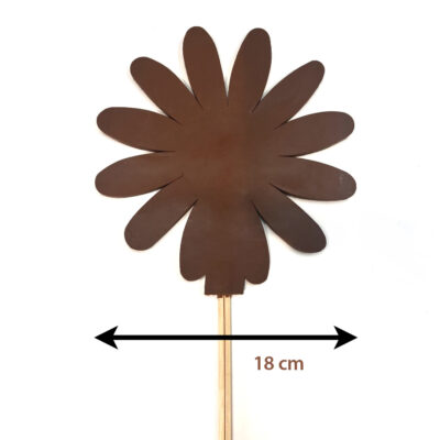 Sucette géante Fleur en chocolat noir