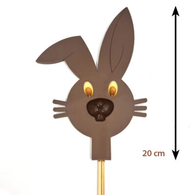 Sucette géante Lapin en chocolat au lait