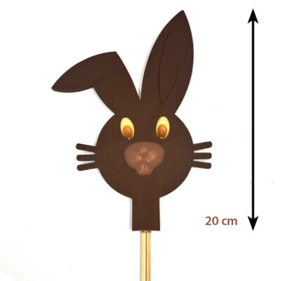 Sucette géante Lapin en chocolat noir