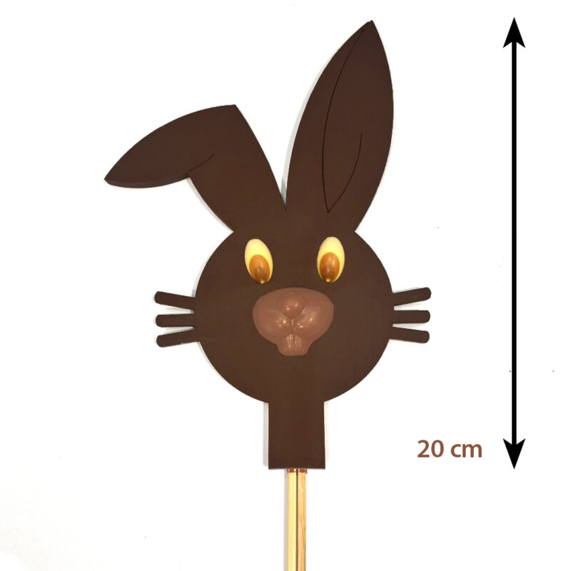 Sucette géante Lapin en chocolat noir