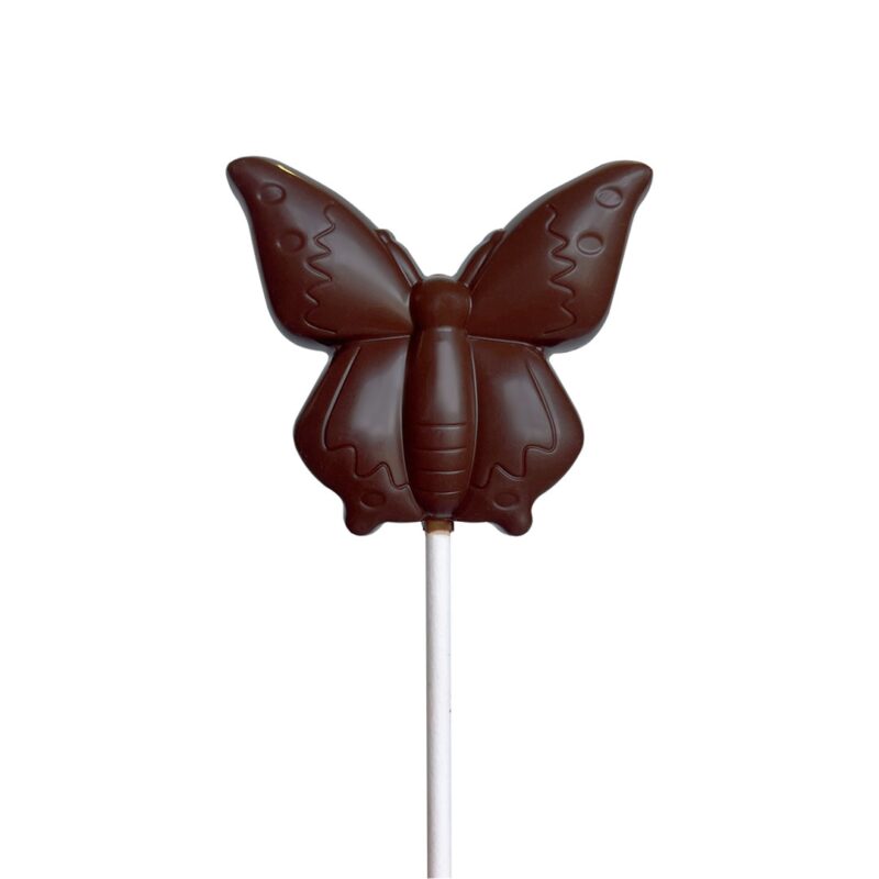 Sucette Papillon en chocolat noir
