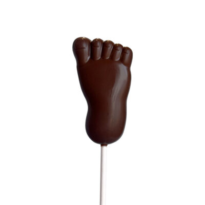 Sucette Pied en chocolat noir