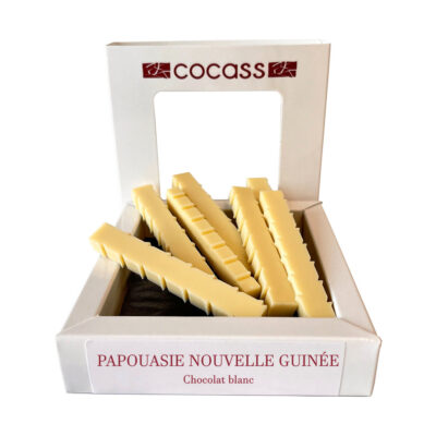 Bâtonnets chocolat blanc Papouasie Nouvelle Guinée - Cacao 36% minimum - 80g