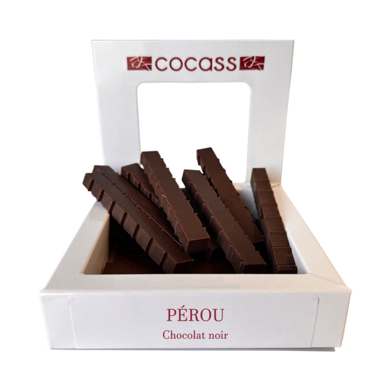 Bâtonnets chocolat noir Pérou - Cacao 65% minimum - 80g