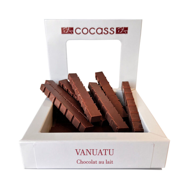 Bâtonnets chocolat lait Vanuatu - Cacao 44% minimum - 80g