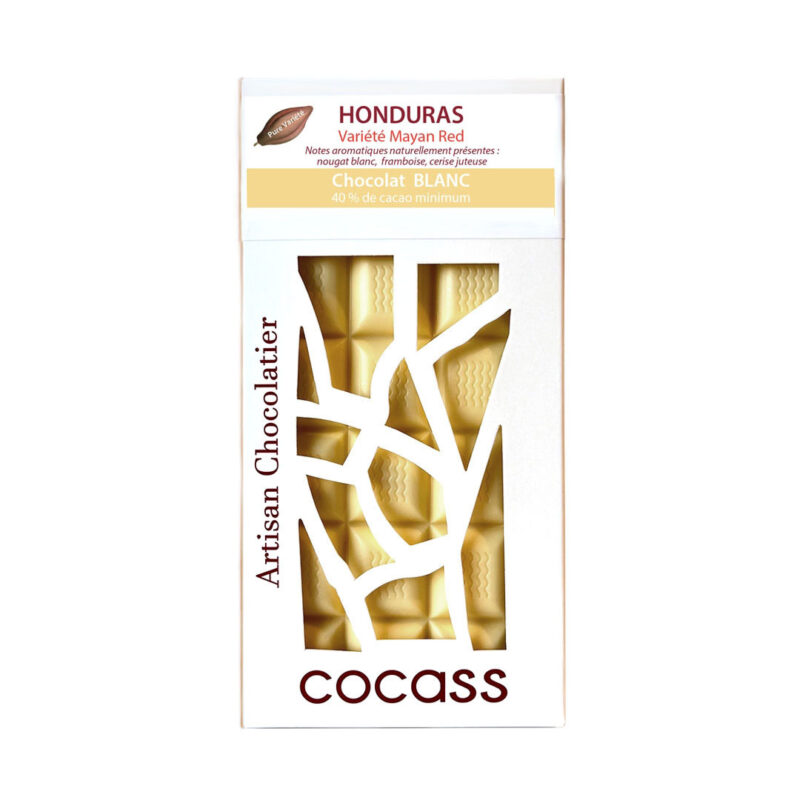 Cocass tablette chocolat blanc variété mayan red