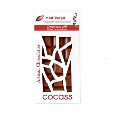 Cocass tablette Martinique 50% chocolat lait