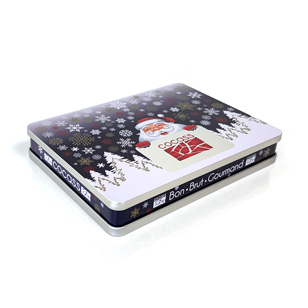 Coffret Cocass avec décoration de Noël chocolat noir + chocolat au lait