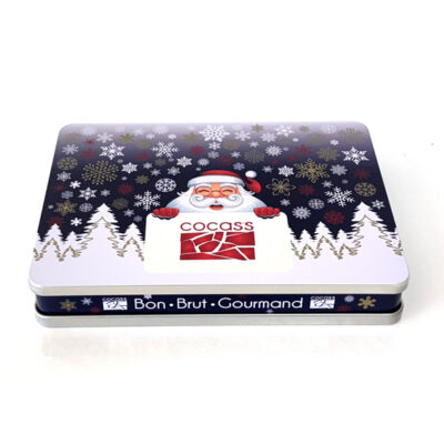 Coffret Cocass avec décoration de Noël chocolat noir + chocolat au lait