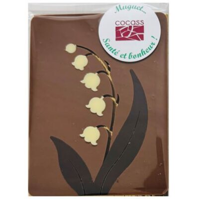 Muguet 2D en chocolat au lait Cocass