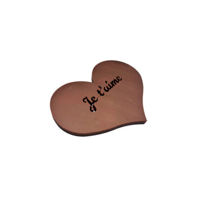 Cocass petit coeur je t'aime chocolat au lait